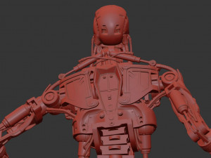 Terminator T-800 Endoskeleton T1 V4 High Detal 3D Print Model