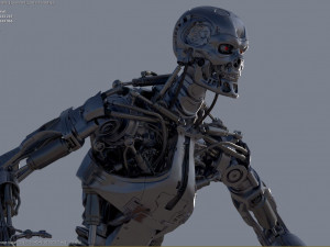 Terminator T-800 Endoskeleton T1 V4 High Detal 3D Print Model