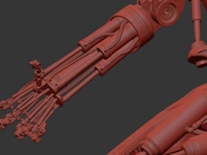 Terminator T-800 Endoskeleton T1 V4 High Detal 3D Print Model