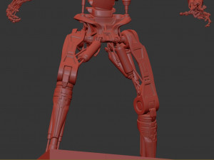 Terminator T-800 Endoskeleton T1 V4 High Detal 3D Print Model
