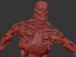 Terminator T-800 Endoskeleton T1 V4 High Detal 3D Print Model