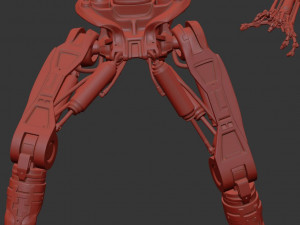 Terminator T-800 Endoskeleton T1 V4 High Detal 3D Print Model