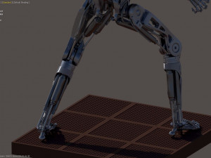 Terminator T-800 Endoskeleton T1 V4 High Detal 3D Print Model