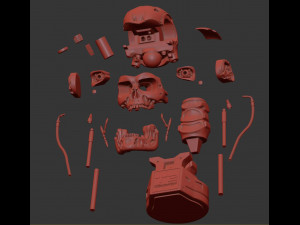 T-800 Skull Terminator 2 Judgment Day 3D Принт Модель
