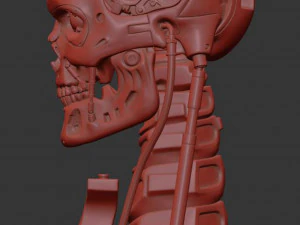 T-800 Skull Terminator 2 Judgment Day 3D Print Model