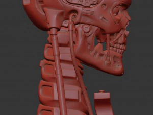 T-800 Skull Terminator 2 Judgment Day 3D Print Model