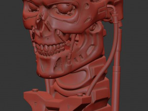 T-800 Skull Terminator 2 Judgment Day 3D Принт Модель