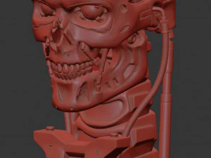 T-800 Skull Terminator 2 Judgment Day 3D Print Model