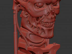 T-800 Skull Terminator 2 Judgment Day 3D Print Model
