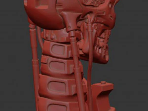 T-800 Skull Terminator 2 Judgment Day 3D Print Model