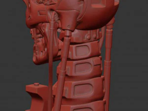 T-800 Skull Terminator 2 Judgment Day 3D Print Model