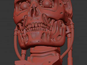 T-800 Skull Terminator 2 Judgment Day 3D Print Model