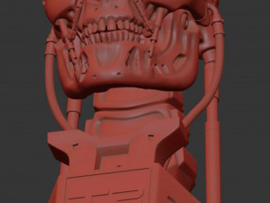 T-800 Skull Terminator 2 Judgment Day 3D Принт Модель