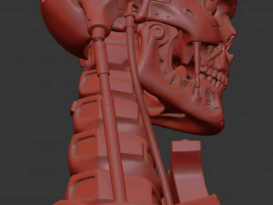 T-800 Skull Terminator 2 Judgment Day 3D Print Model