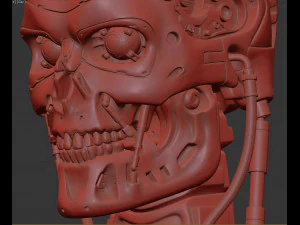 T-800 Skull Terminator 2 Judgment Day 3D Print Model