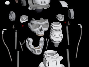 T-800 Skull Terminator 2 Judgment Day 3D Принт Модель