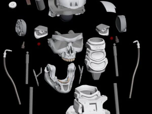 T-800 Skull Terminator 2 Judgment Day 3D Print Model