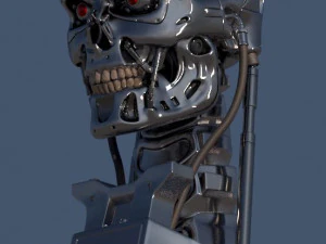 T-800 Skull Terminator 2 Judgment Day 3D Print Model