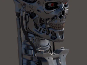 T-800 Skull Terminator 2 Judgment Day 3D Print Model