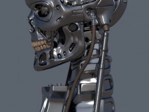 T-800 Skull Terminator 2 Judgment Day 3D Print Model
