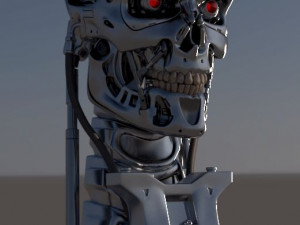 T-800 Skull Terminator 2 Judgment Day 3D Принт Модель