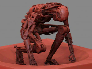 Terminator T800 T2 Arrival 3D Print Model