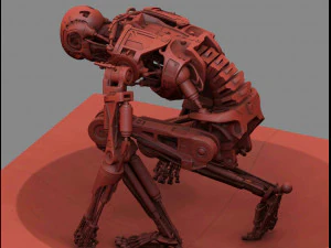 Terminator T800 T2 Arrival 3D Print Model