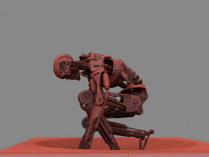 Terminator T800 T2 Arrival 3D Print Model