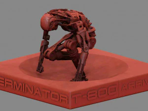 Terminator T800 T2 Arrival 3D Print Model