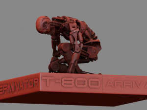 Terminator T800 T2 Arrival Modelo de Impressão 3D