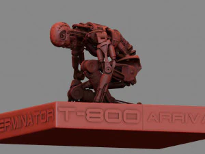 Terminator T800 T2 Arrival 3D Print Model