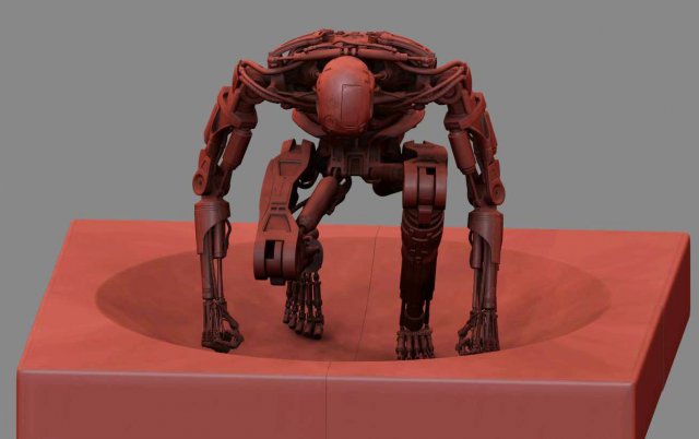 Terminator T800 T2 Arrival High Detal Modelo de impresión 3D .c4d .max .obj .3ds .fbx .stl .blend 