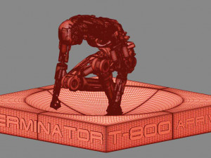 Terminator T800 T2 Arrival High Detal Modelo de impresión 3D