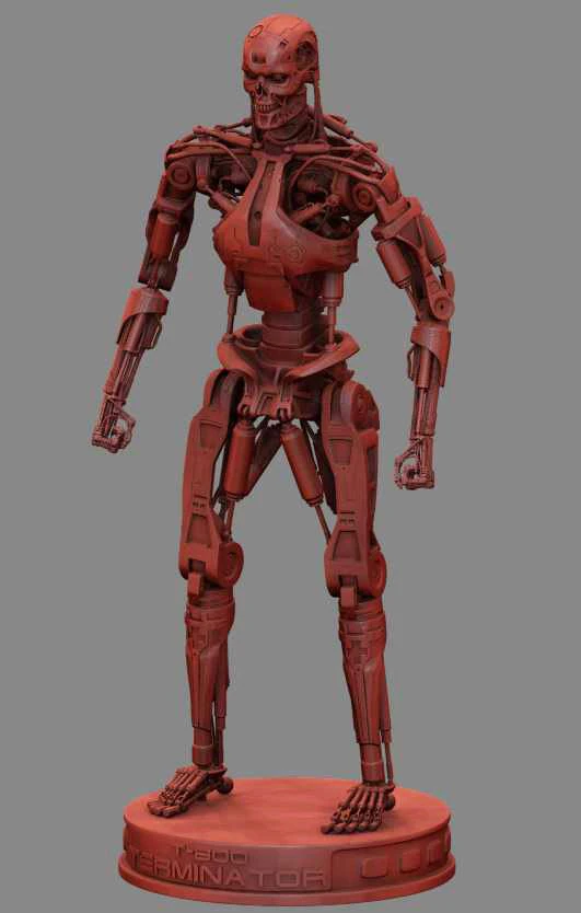 T-800 Terminator High Detal 3D Print Model .c4d .max .obj .3ds .fbx .stl .blend