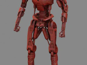 Т-800 Терминатор Высокая детализация 3D Принт Модель