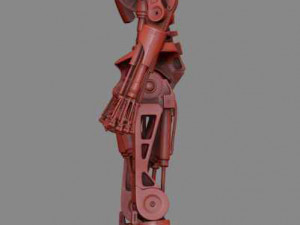 T-800 Terminator High Detal Modelo de Impressão 3D