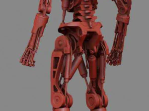 T-800 Terminator High Detal 3D Print Model