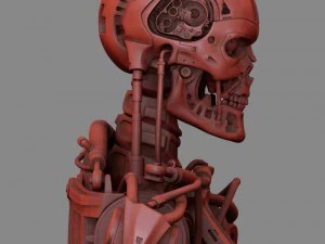 T-800 Terminator High Detal 3D Print Model