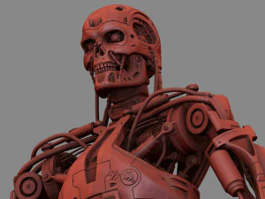 T-800 Terminator High Detal 3D Print Model