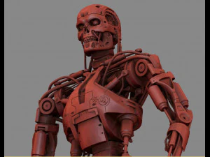 T-800 Terminator High Detal 3D Print Model