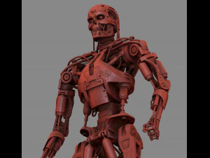 T-800 Terminator High Detal 3D Print Model