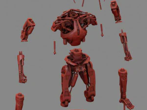 T-800 Terminator High Detal 3D Print Model