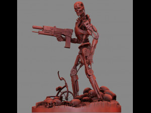 Terminator T-800 Endoskeleton Rekvizit T2 V2 3D प्रिंट मॉडल