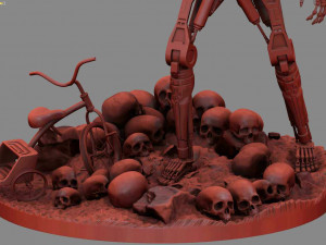 Terminator T-800 Endoskeleton Rekvizit T2 V2 3D Принт Модель