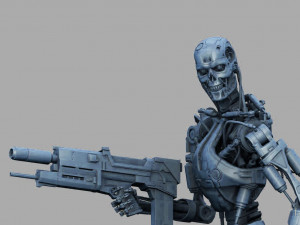 Terminator T-800 Endoskeleton Rekvizit T2 V2 3D Принт Модель