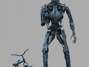 Terminator T-800 Endoskeleton Rekvizit T2 V2 3D Принт Модель