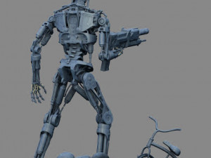 Terminator T-800 Endoskeleton Rekvizit T2 V2 3D Принт Модель