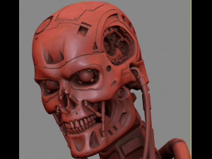 Terminator T-800 Endoskeleton Rekvizit T2 V2 High Detal 3D-printmodel