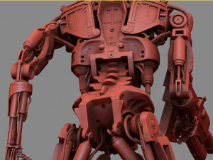 Terminator T-800 Endoskeleton Rekvizit T2 V2 High Detal 3D-printmodel