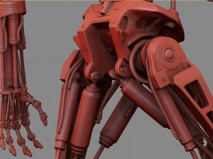 Terminator T-800 Endoskeleton Rekvizit T2 V2 High Detal 3D-printmodel